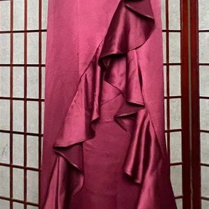BURGUNDY RED MAXI FORMAL DRESS